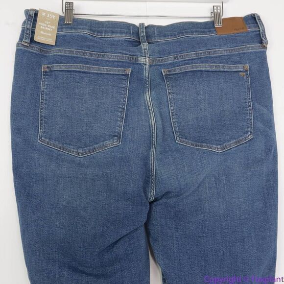 NEW Madewell Tall 10" High-Rise Skinny Jeans in Wendover Wash: TENCEL, 35T - Picture 6 of 15